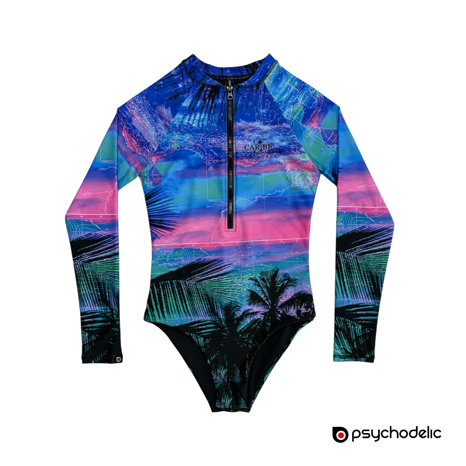 Traje Baño Manga Larga - Atardecer Caribe